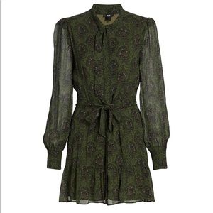 Paige Vittoria Paisley Silk Mini Dress